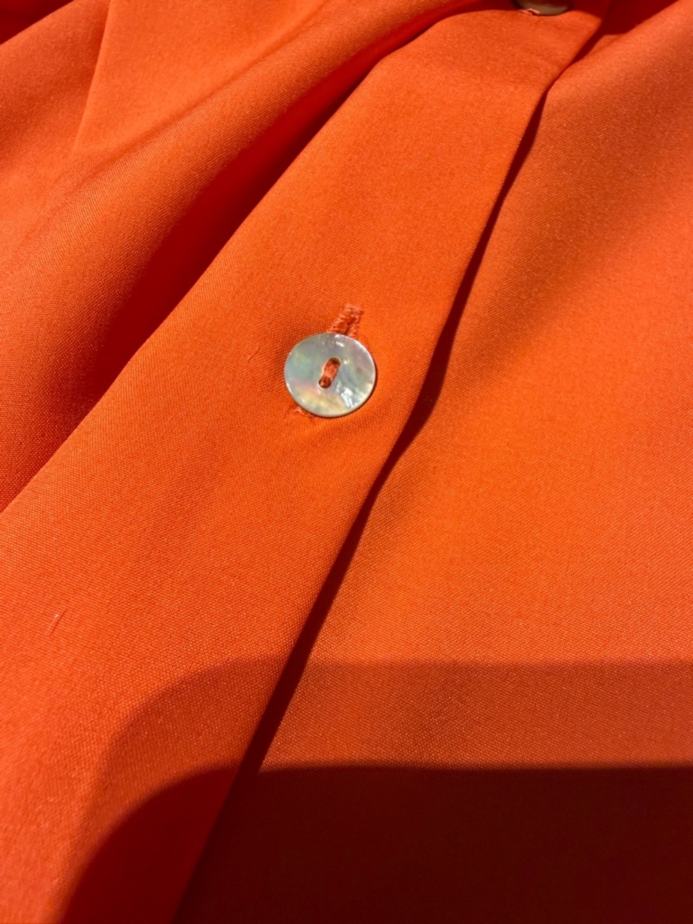 GRETCHEN SCOTT Designs Priss Blouse in orange - LIKE NEW! Size Medium - Picture 9 of 10